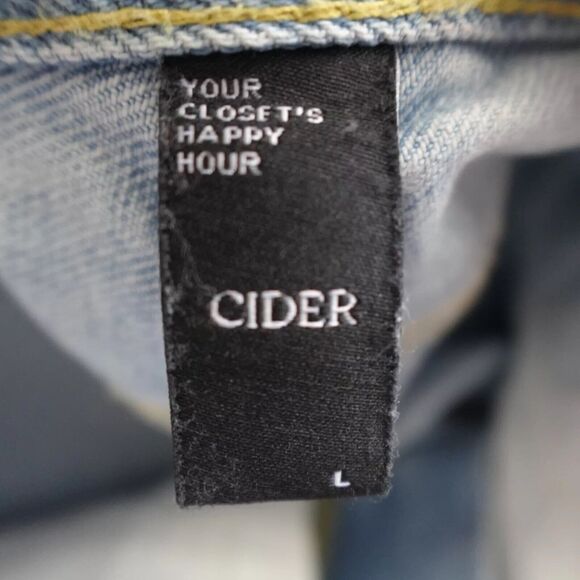 Cider Women Large Jeans Barrel High Waist Light Wash Blue - Picture 4 of 7